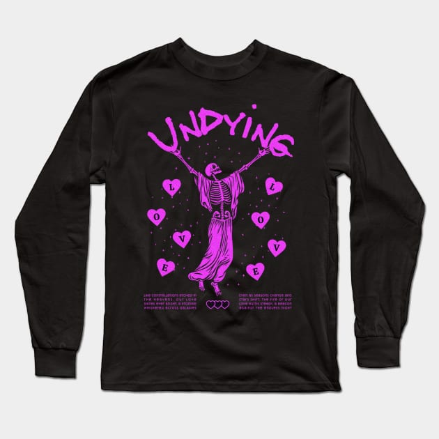 Undying Love Long Sleeve T-Shirt by VHS Neon Dreams